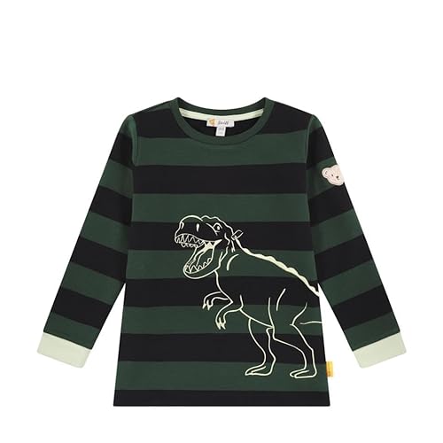 Steiff Bluza chłopięca w paski, Jungle Green, 122