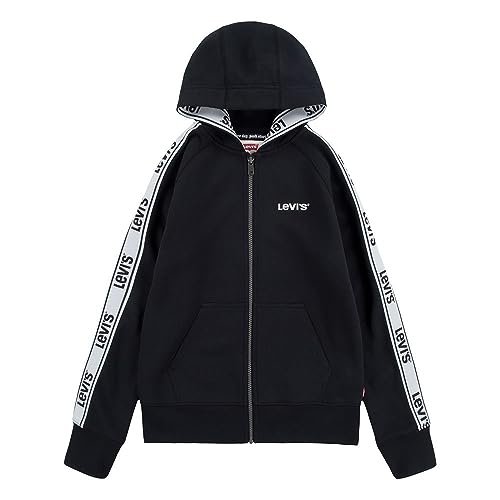 Levi's Kids Chłopięca bluza z kapturem z logo Lvb, Czarny, 8 Lat