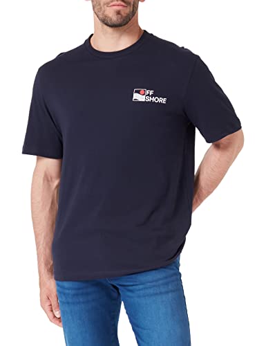 s.Oliver Męski T-shirt z krótkim rękawem, niebieski, 3XL