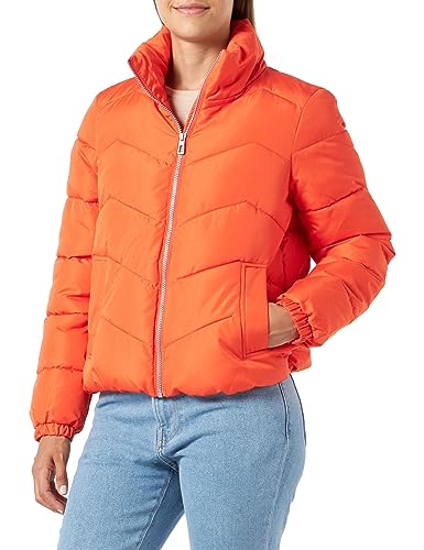 VERO MODA VMLIGA Short Jacket BOOS kurtka damska, Tangerine Tango, M, Tangerine Tango, M