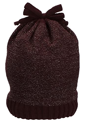 Sterntaler Dziewczęca czapka z dzianiny z efektem brokatu, różowa, 47