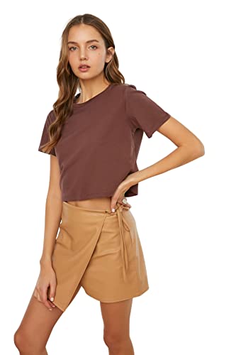 Trendyol Seasonal Fashion Koszula damska, br?zowy, S