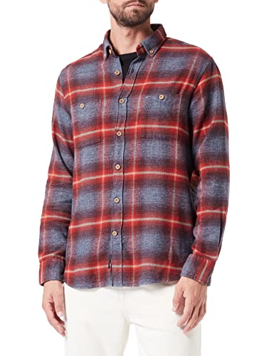 Camel Active Męska Koszula 409115/8S55, Niebieski Night Blue, Xxl