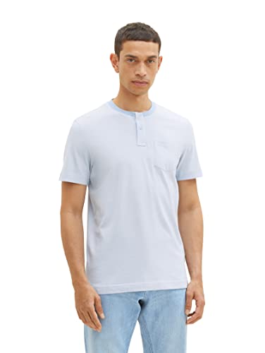 TOM TAILOR Koszulka męska 1036438, 31992-Stonington Blue White Stripes, M, 31992 - Stonington Blue White Stripes, M
