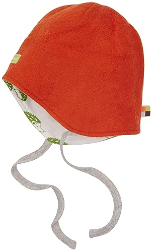 loud + proud Czapka beanie dla dzieci, uniseks, Terracotta, 49-50