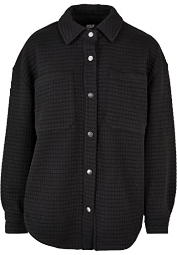 Urban Classics Ladies Quilted Sweat Overshirt Sweter Damski, Czarny (czarny), M