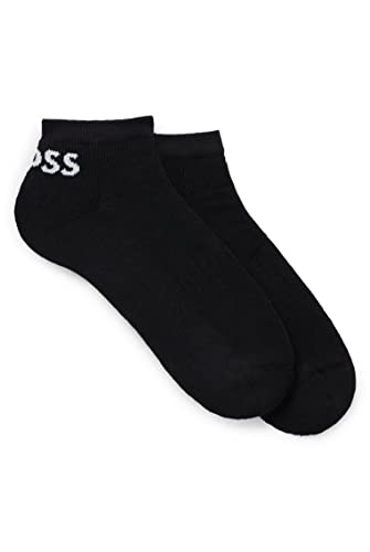 BOSS Męskie skarpety 2P AS Sport CC o długości do kostek z elastycznej mieszanki bawełny w dwupaku, czarny, 43-46 EU