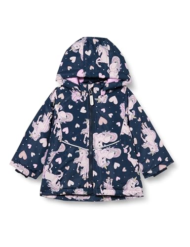 NAME IT Nmfmaxi kurtka z jednorożcem i sercem, Dark Sapphire, 86 cm