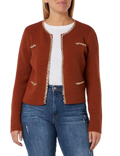 caspio Damski sweter z dzianiny 11025376-CA06, ciemny kamel, XL/XXL, ciemny kamel, XL-XXL