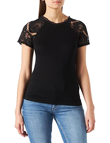 Naf Naf T-shirt damski, czarny, XS