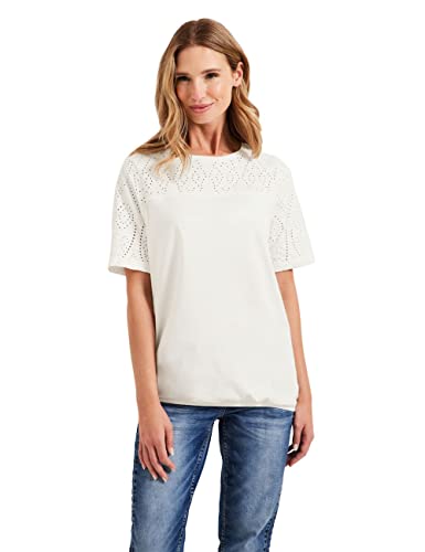 Cecil Damska koszulka koronkowa, Vanilla White, L