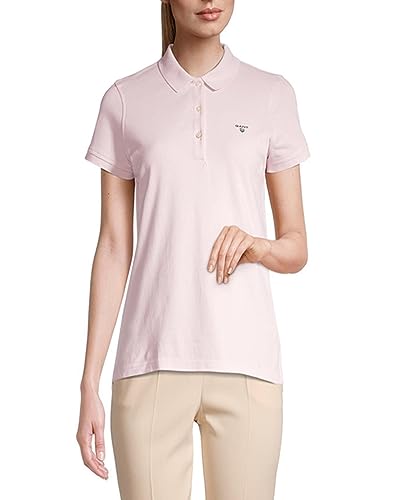 GANT Damska koszula polo Summer Pique, Pale PINK, Standard, różowy (Pale Pink), L