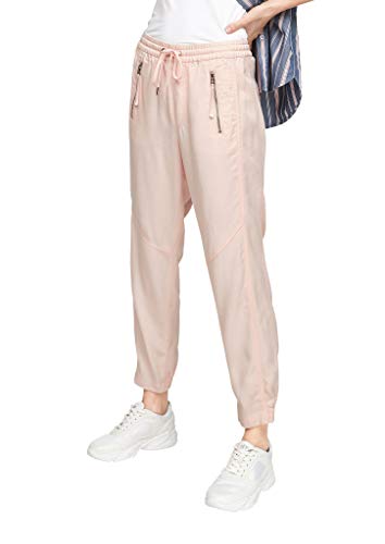 s.Oliver Damskie spodnie typu twillhose w stylu do biegania, Blush, 46W Regularny