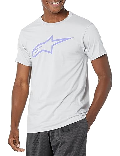 Alpinestars Ageless Classic Tee Koszulka męska (opakowanie 1), Srebrny/fioletowy, S