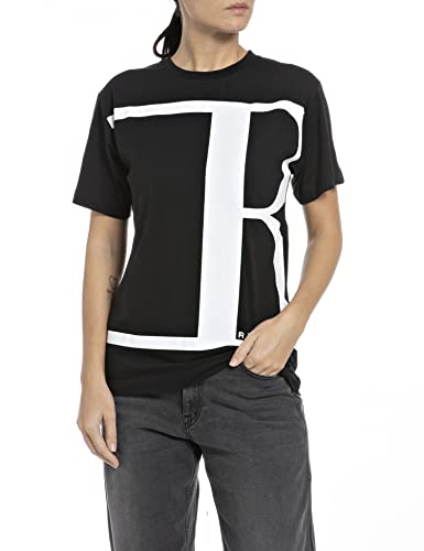 Replay Koszulka damska W3591B.000.22660, czarna, XS