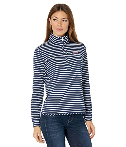 Vineyard Vines Damska koszula Sankaty Shep, granatowa w paski, mała