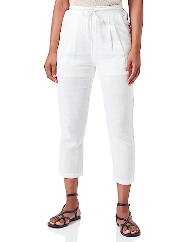 Sidona Damskie spodnie materiałowe 10430420, wełniane białe, XS, biały (wollweiss), XS