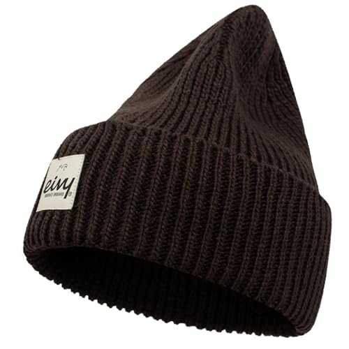 Eivy Damska czapka beanie Easter Rib Wool, Deep Purple, rozmiar uniwersalny, czarny, jeden rozmiar