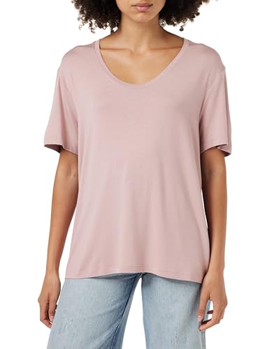 Calvin Klein Damska koszulka z okrągłym dekoltem S/S, Woodrose, L
