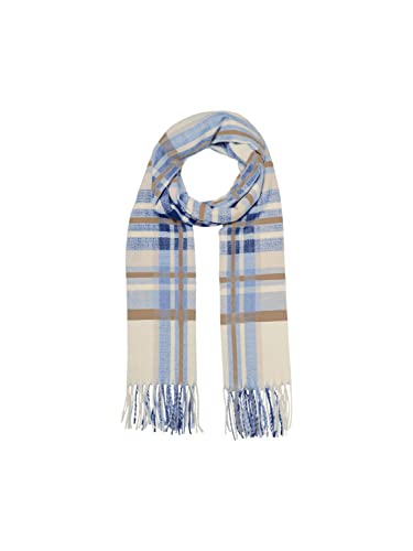 VERO MODA Vmchacha Scarf Ga Noos szalik damski, Birch/Checks:OXFORD TAN+CERULEAN+TIGERS EYE+SODALITE BLUE, jeden rozmiar