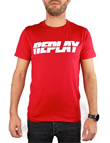 Replay T-shirt męski, 555 Poppy Red, L