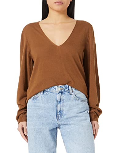 Sisley Damski sweter z dekoltem w serek L/S 109MM400E, brązowy 11Q, S