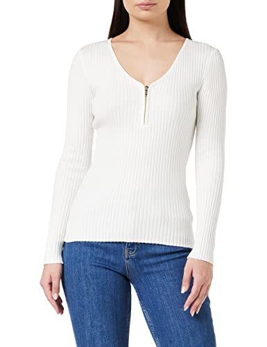 Morgan sweter z dekoltem w serek Maliko sweter damski, Offwhite, L