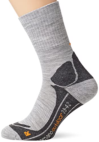 Camano Unisex Crew Online skarpety outdoorowe, 2 pary, jasnoszary melanżowy, 35 EU