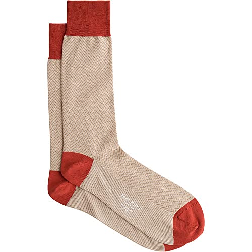 Hackett London Męskie skarpety HRINGBNE CNT SHRT, TAN/Rust, S/M