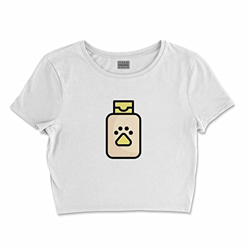 Bona Basics, Koszulka damska z nadrukiem cyfrowym,%100 bawełna, biała, casualowa, topy damskie, rozmiar: XL, biały, XL Krótki