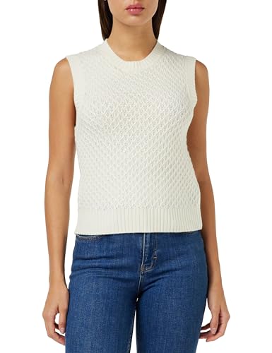 United Colors of Benetton Kamizelka damska sweter, Biały 674, S