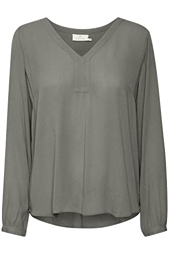 KAFFE Amber L/S Bluzka Min 2, Smoked Pearl, 48 damska