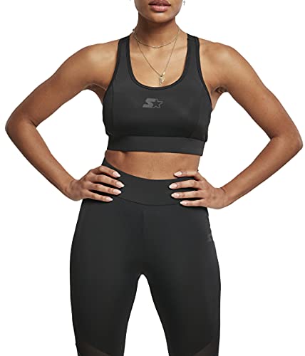 STARTER BLACK LABEL Damski biustonosz sportowy typu Starter Mesh Bra, czarny, M
