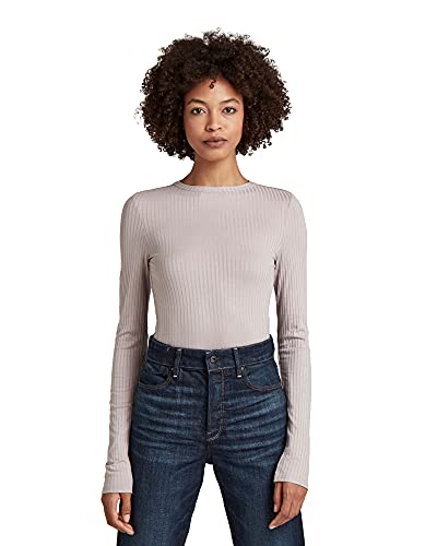 G-STAR RAW Damska koszulka z długim rękawem Ribbed, Light Dumic C794-c429, XL