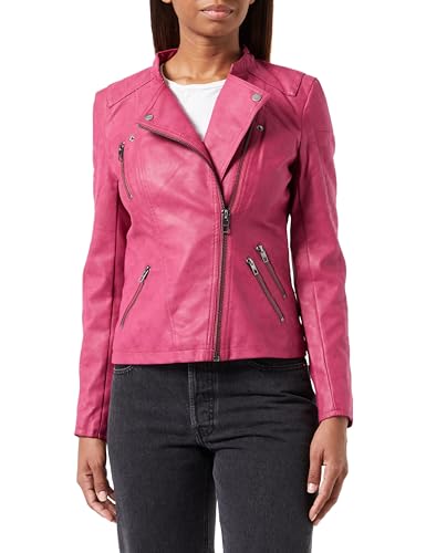 Bestseller A/S ONLAVA Faux Leather Biker OTW NOOS kurtka damska, Cerise, 44, Cerise, 44