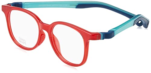 NANOVISTA Pixel 3.0 Okulary, Czerwony Kryształ/Niebieski Glow, 46 Unisex dzieci, Czerwony Kryształ/Niebieski Glow
