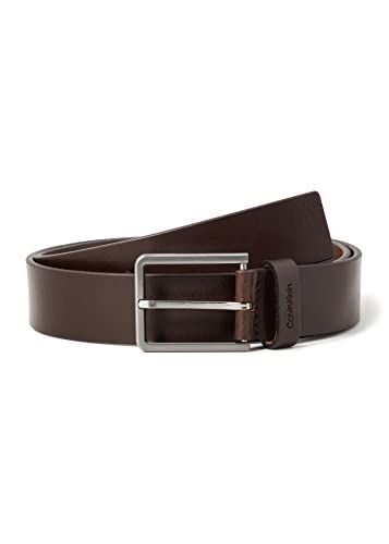 Calvin Klein Pasek męski 3,5 cm Essential Belt skórzany pasek, Dark Brown, 105 (Herstellergröße: 115)