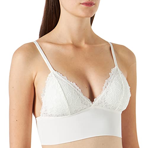 women'secret Damska braletka trójkątna koronka biała biustonosz, kość słoniowa, M, kość słoniowa, M