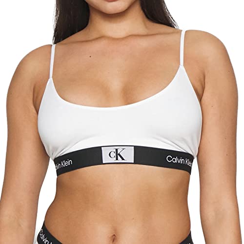 Calvin Klein Damski biustonosz bez podszewki, biały, S