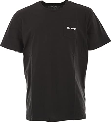 Hurley Męski t-shirt OAO Pocket Tee, czarny, S, czarny, S