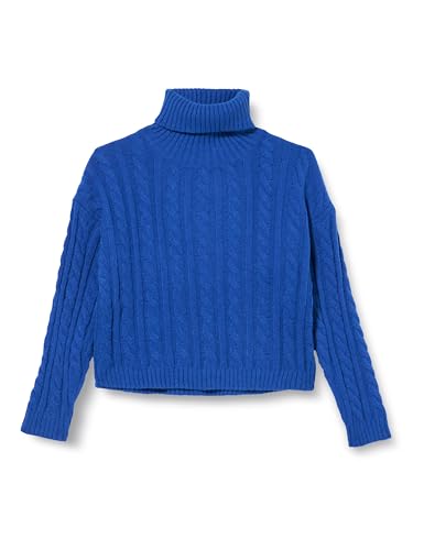 Libbi myMo damski sweter z golfem, akrylowy, królewski błękit, rozmiar XL/XXL, królewski błękit, XL