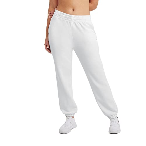 Champion Damskie spodnie dresowe Powerblend Sweatpants, białe, duże