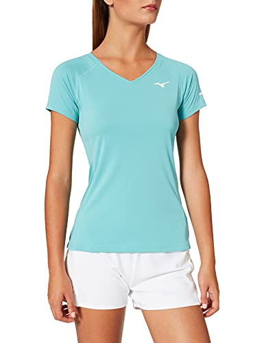 Mizuno Alpha Sun Protect Koszulka damska, Dusty turkus, S