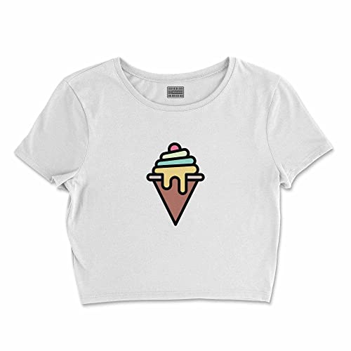 Bona Basics, Koszulka damska z nadrukiem cyfrowym,%100 bawełna, biała, casualowa, topy damskie, rozmiar: XL, biały, XL Krótki