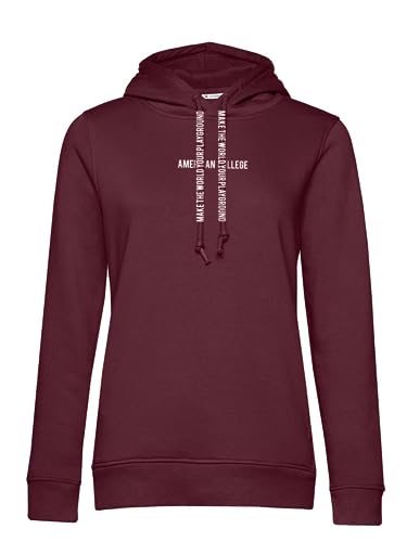 American College Damska bluza - Burgundy - Rozmiar L, Burgundy, L