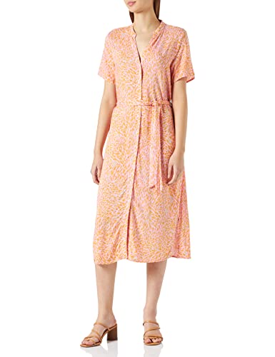 VERO MODA Damska sukienka Vmvica S/S Shirt Dress Ga AOP, Prism Pink/Aop:nemi, XS