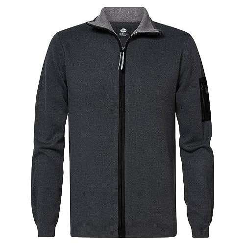 Petrol Industries Men Knitwear Naszyjnik Sweter Sweter męski, Metal szary, 3XL