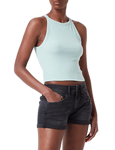 Pepe Jeans Damskie szorty Siouxie, Czarny (Denim-xe2), 28W