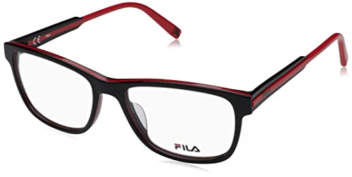 FILA VFI304 okulary, Black Top + siatka, 54 dla mężczyzn, czarne na górze + czerwone, czarny u góry + czerwony
