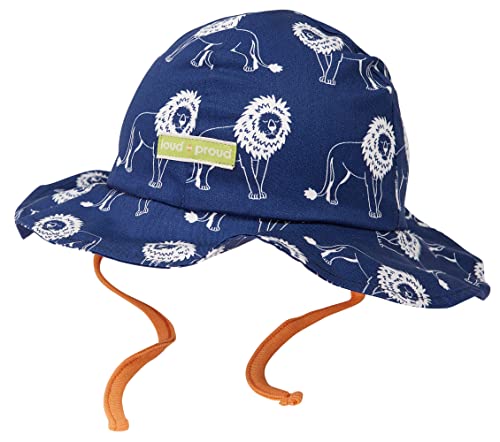 loud + proud Unisex dziecięcy outdoor, czapka z certyfikatem GOTS, ultramaryna, 62/68, Ultramaryna, 39-41